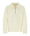 Ami Alexandre Mattiussi Ami Paris Long Sleeved Half-zipped Sweatshirt In White