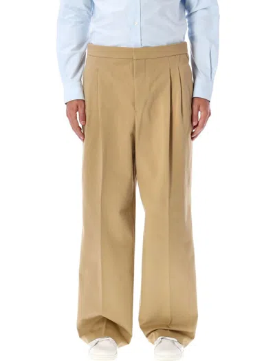 Ami Alexandre Mattiussi Large Fit Trouser In Neutrals