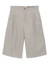 Ami Alexandre Mattiussi Ami Paris Loose Large Bermuda Shorts In 0952 Ash