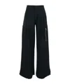 Ami Alexandre Mattiussi Ami Paris Viscose Crepe Trousers In Black