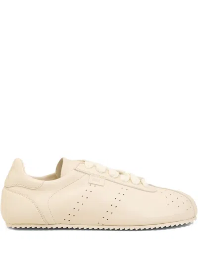 Ami Alexandre Mattiussi Ami Paris Smooth Leather Sneakers In Neutral