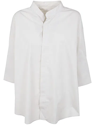 Ami Alexandre Mattiussi Ami Paris Mandarin Collar Shirt Clothing In White