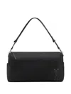 Ami Alexandre Mattiussi Ami Paris Marcel Large Nylon Shoulder Bag In Black