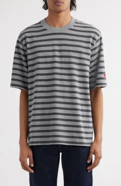 AMI ALEXANDRE MATTIUSSI AMI PARIS MARINIERE STRIPE COTTON T-SHIRT