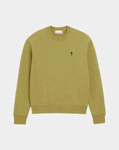 Ami Alexandre Mattiussi Ami Paris Matcha Cotton Sweatshirt