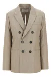 AMI ALEXANDRE MATTIUSSI AMI PARIS MAXI SPLIT BLAZER