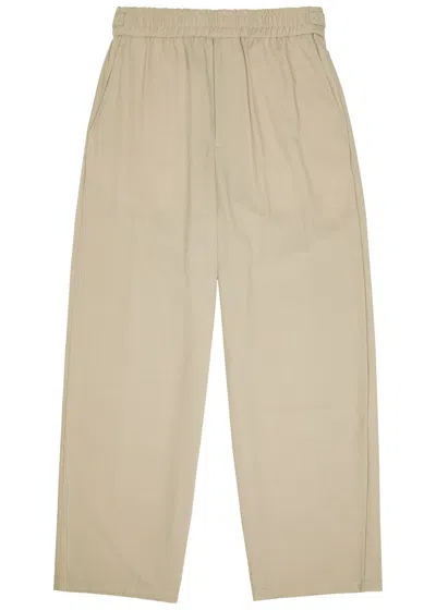 Ami Alexandre Mattiussi Ami Paris Melange Wool Trousers In Brown