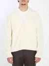 Ami Alexandre Mattiussi Ami Paris Men Ami De Coeur Cardigan In White