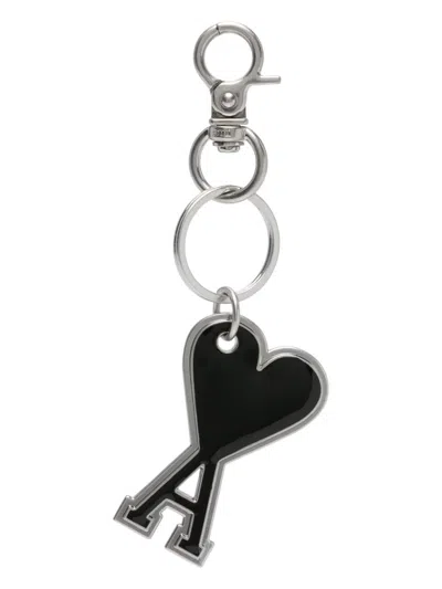 Ami Alexandre Mattiussi Ami Paris Men Ami De Coeur Keyring In Multicolor