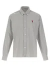 Ami Alexandre Mattiussi Ami Oxford Striped Cotton Shirt