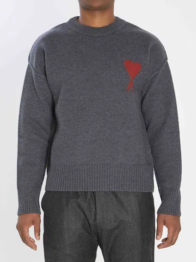 AMI ALEXANDRE MATTIUSSI AMI PARIS MEN AMI DE COEUR SWEATER