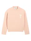 Ami Alexandre Mattiussi Ami De Caur Alpaca And Wool-blend Sweater In Pink