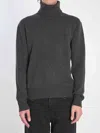 Ami Alexandre Mattiussi Ami Paris Charcoal Cashmere Blend Sweater