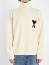 Ami Alexandre Mattiussi Ami Paris De Coeur Turtleneck Sweater