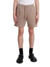 Ami Alexandre Mattiussi Ami Paris Men's Ami De Couer Drawstring Shorts In Light Taupe