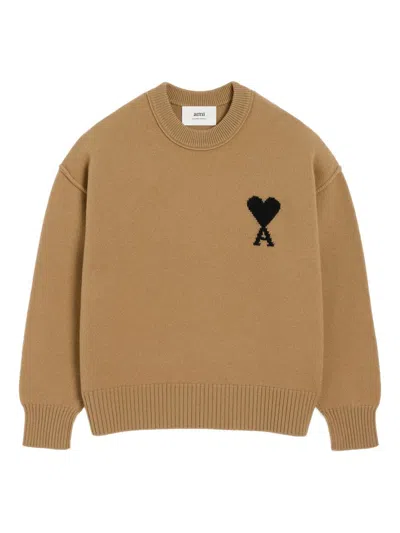 AMI ALEXANDRE MATTIUSSI AMI PARIS MEN AMI HEART WOOL SWEATER