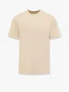 Ami Alexandre Mattiussi Ami Paris Embroidered T-shirt In Cream