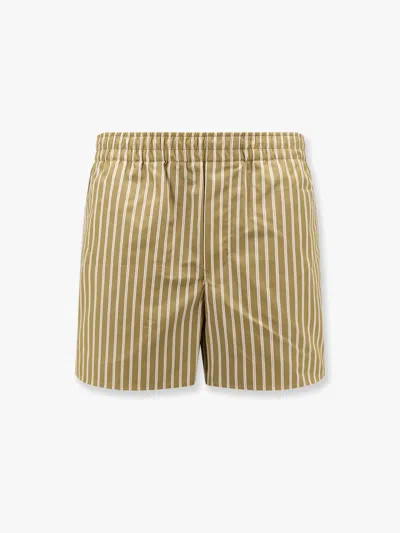 Ami Alexandre Mattiussi Ami Paris Men Ami Paris Green Bermuda Shorts In Multi