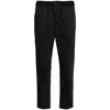 Ami Alexandre Mattiussi Ami Paris Men's Black Elasticated-waist Cropped Trousers In Black