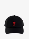 Ami Alexandre Mattiussi Ami Red Adc Embroidery Hat Men In Black
