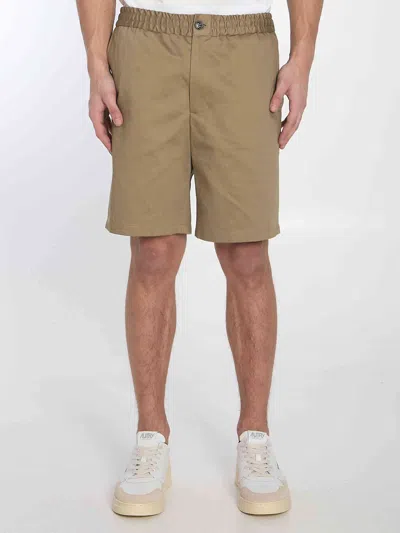 AMI ALEXANDRE MATTIUSSI AMI PARIS MEN COTTON BERMUDA SHORTS