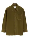 Ami Alexandre Mattiussi Overshirt With Chest Pocket And Long Sleeves In Green