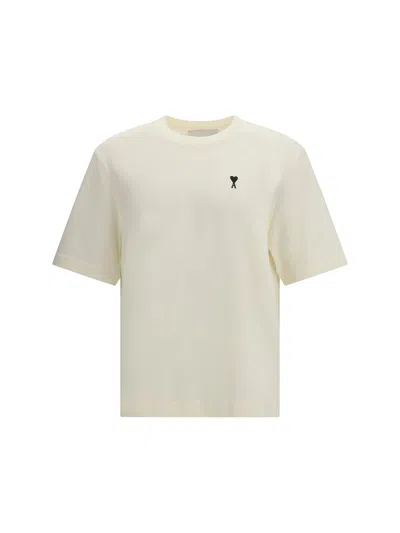 Ami Alexandre Mattiussi Ami Paris Men Cotton T-shirt With Place Des Victoires In Neutral
