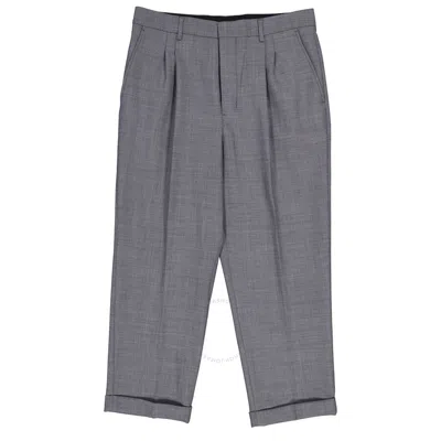 Ami Alexandre Mattiussi Ami Paris Men's Gris Chine Carott Fit Trousers In Gray