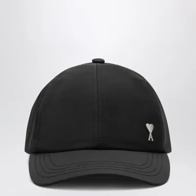 Ami Alexandre Mattiussi Ami Paris Black Ami De Coeur Baseball Cap