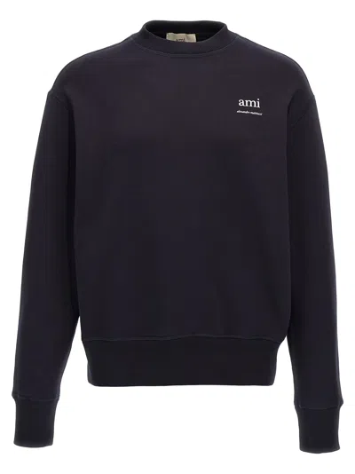 Ami Alexandre Mattiussi Ami Paris Men Logo-sweatshirt In Blue