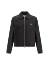 Ami Alexandre Mattiussi Ami Sleek Black Jacket With Versatile Two-way Zip