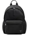 Ami Alexandre Mattiussi Ami Backpack Bag In Smooth Black Polyamide In Multi