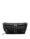 Ami Alexandre Mattiussi Shoulder Bag With Adjustable Strap And Front Pocket In Black