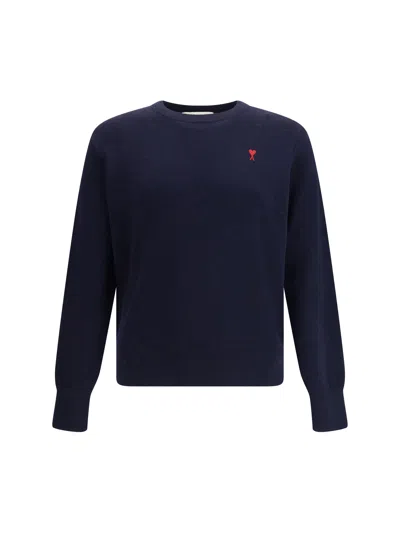 AMI ALEXANDRE MATTIUSSI AMI PARIS MEN PULL COL ROND AMI DE COEUR