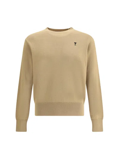 Ami Alexandre Mattiussi Ami Paris Men Pull Col Rond Ami De Coeur In White