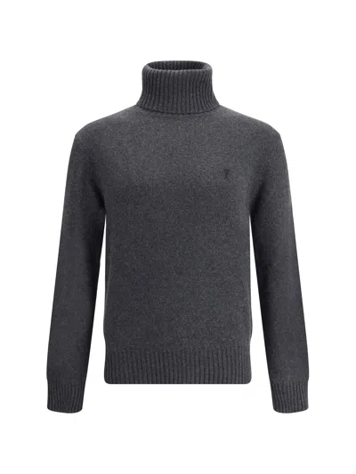 AMI ALEXANDRE MATTIUSSI AMI PARIS MEN PULL COL ROULE AMI DE COEUR