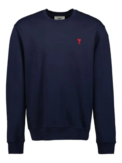 AMI ALEXANDRE MATTIUSSI AMI PARIS MEN ROUND NECK COTTON SWEATHER