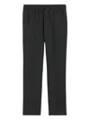 Ami Alexandre Mattiussi Black Wool Elasticated Waist Trousers Grey In Gray