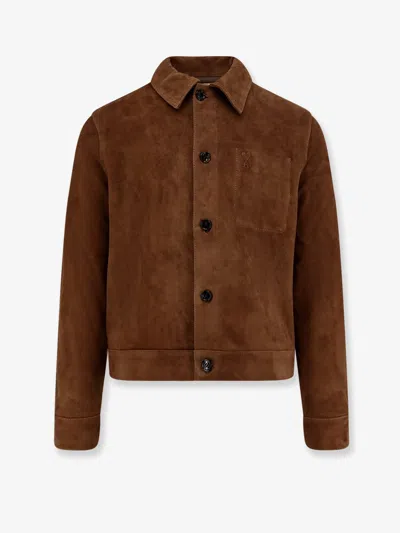 Ami Alexandre Mattiussi Ami Paris Men Suede Jacket In Multi