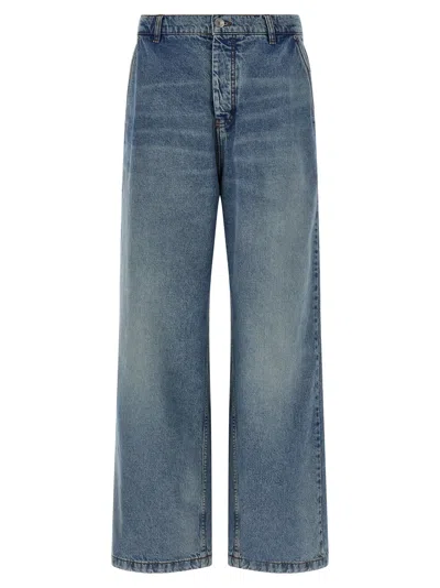 Ami Alexandre Mattiussi Ami Paris Men Wide Leg Jeans In Blue