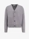 Ami Alexandre Mattiussi Ami Paris Men Wool And Cashmere Cardigan In Gray