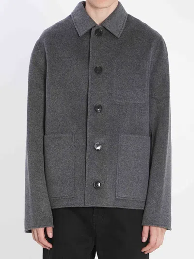 AMI ALEXANDRE MATTIUSSI AMI PARIS MEN WOOL AND CASHMERE JACKET