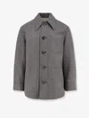 Ami Alexandre Mattiussi Overshirt Made From Wool Blend Fabric In Gray