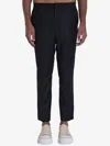 Ami Alexandre Mattiussi Ami Paris Charcoal Grey Wool Trousers Men In Black