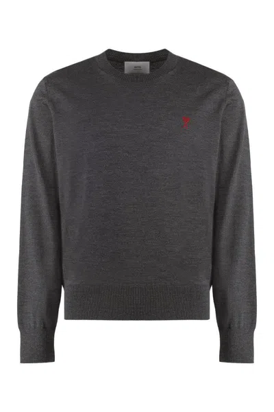 AMI ALEXANDRE MATTIUSSI AMI PARIS MERINO WOOL SWEATER