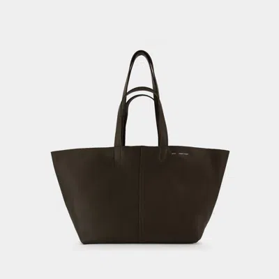 Ami Alexandre Mattiussi Ami Paris Midi Tote Bag In Black
