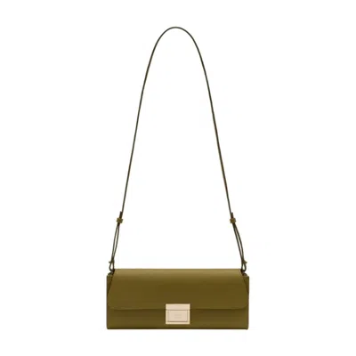 Ami Alexandre Mattiussi Ami Paris Mimi Clutch In Green