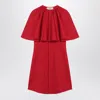 Ami Alexandre Mattiussi Mini Red Wool Dress