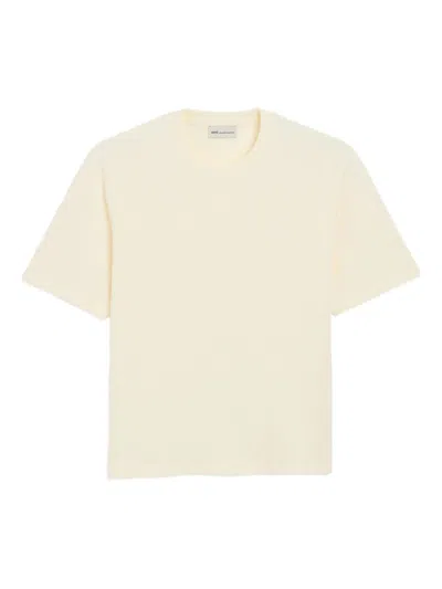 Ami Alexandre Mattiussi Ami Paris Mini Embossed T-shirt In Neutral