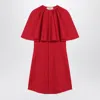 Ami Alexandre Mattiussi Mini Red Wool Dress